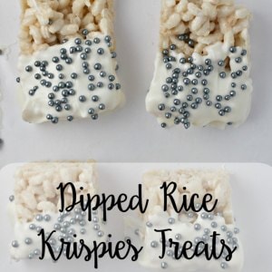 Sincerely Jamie Dipped Rice Krispies Treats