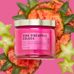 Pink Pineapple Colada 3 Wick Jar Candle