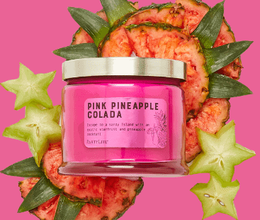 Pink Pineapple Colada 3 Wick Jar Candle