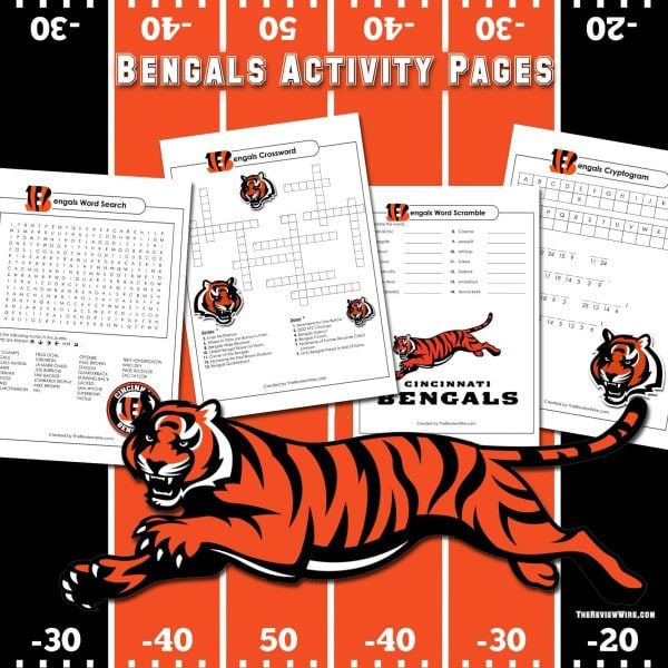 The Review Wire Bengals Activity Pages