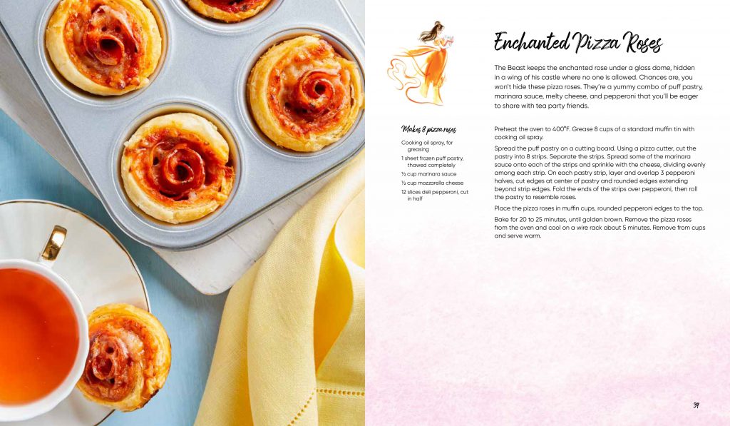Disney Princess Tea Parties Cookbook (Pizza Roses)