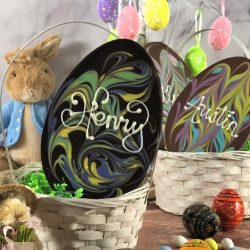 Personalized Chocolate Swirl Easter Egg