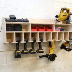 Cordless Drill Organizer with Accessories Workspace