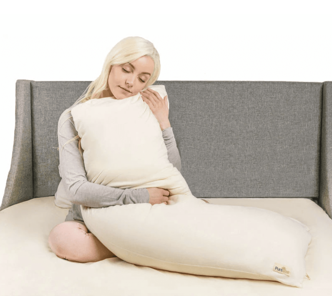 PureTree Adjustable Organic Shredded Natural Latex Body Pillow
