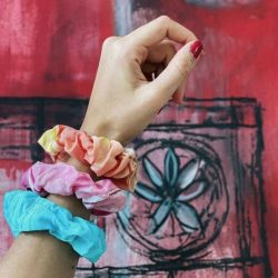 Simbi Hand Painted Watercolor Scrunchies