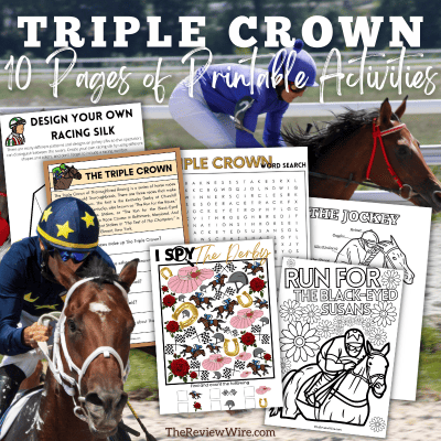 Free 10 Page Triple Crown Racing Activity Packet
