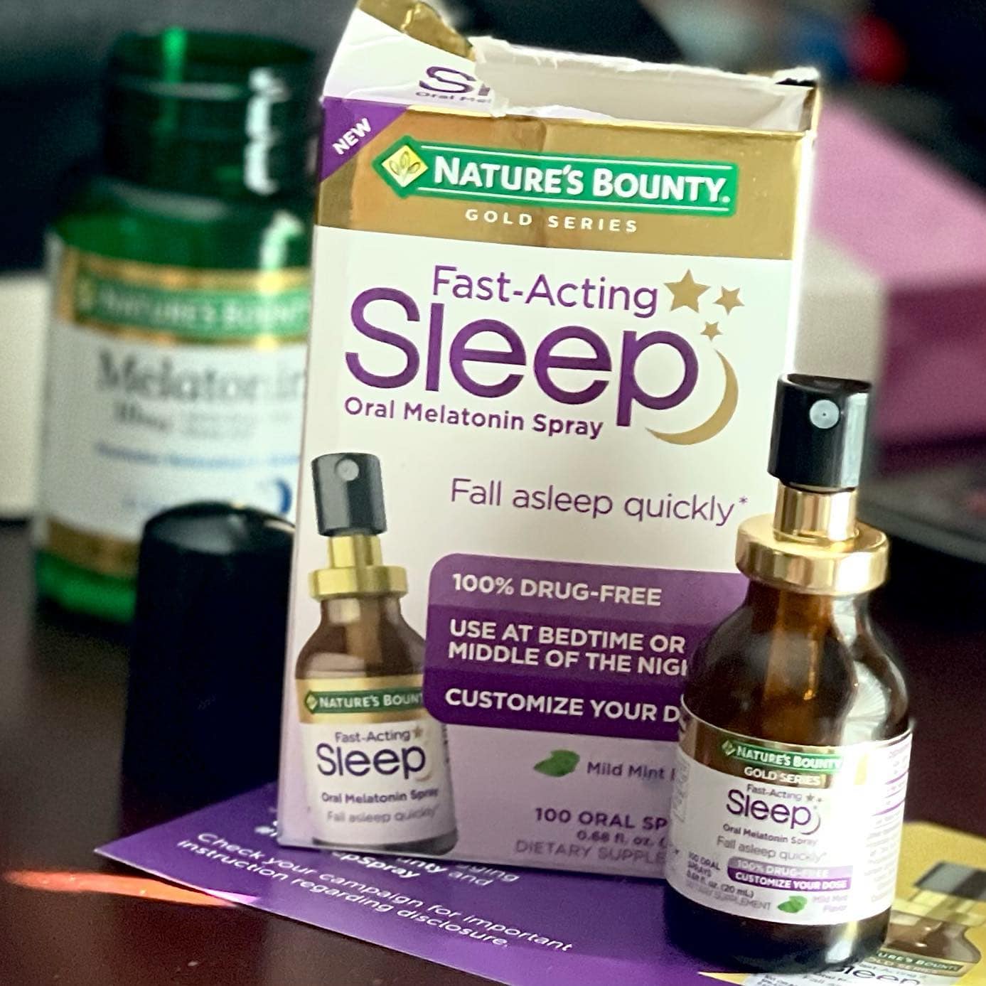 I usually take a 10 MG pill of melatonin every night. I have been using only 4 sprays of the new #naturesbounty Fast Acting Sleep Spray (which is equal to 2MG) and I am able to fall asleep! Plus I love the idea if I wake up in the middle of the night I can take one or two sprays to help doze off again. 💤

#complimentary #bettersleep #NBSleepSpray @Influenster @naturesbounty