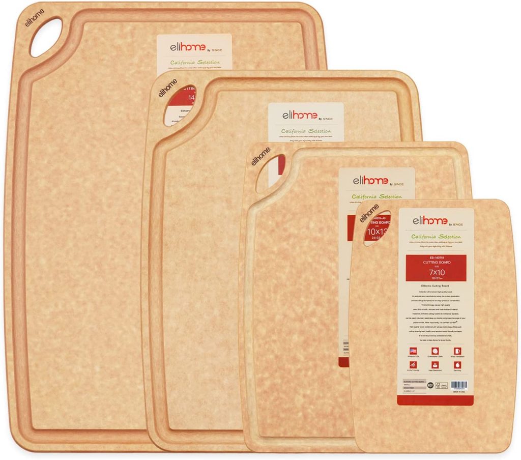 Elihome 4-piece Kitchen Cutting Board Set