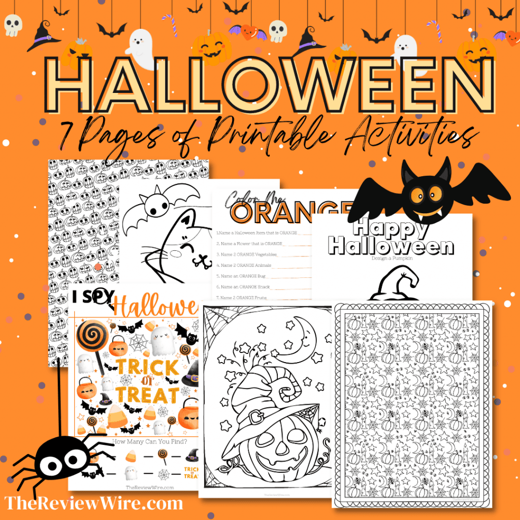 The Review Wire_7 Free Super Cute Halloween Printable Activity Pages