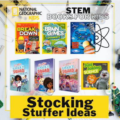 Nat Geo Stocking Stuffers: STEM Books for Kids