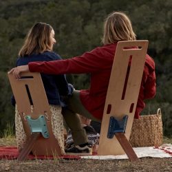 Trippy Outdoor Wooden Adirondack Chair