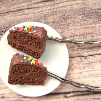 Chocolate Cake Hair Clip