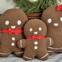 Plush Sherpa Gingerbread Man