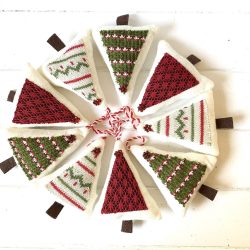 Scandinavian Style Fabric Christmas Tree Ornaments