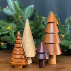 Whimsical Wooden Trees Set