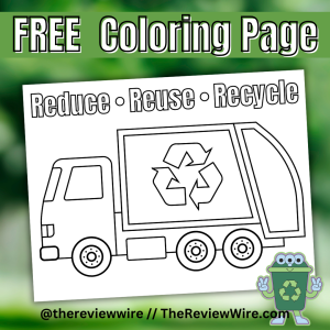 The Review Wire Reduce Reuse Recycle Coloring Page