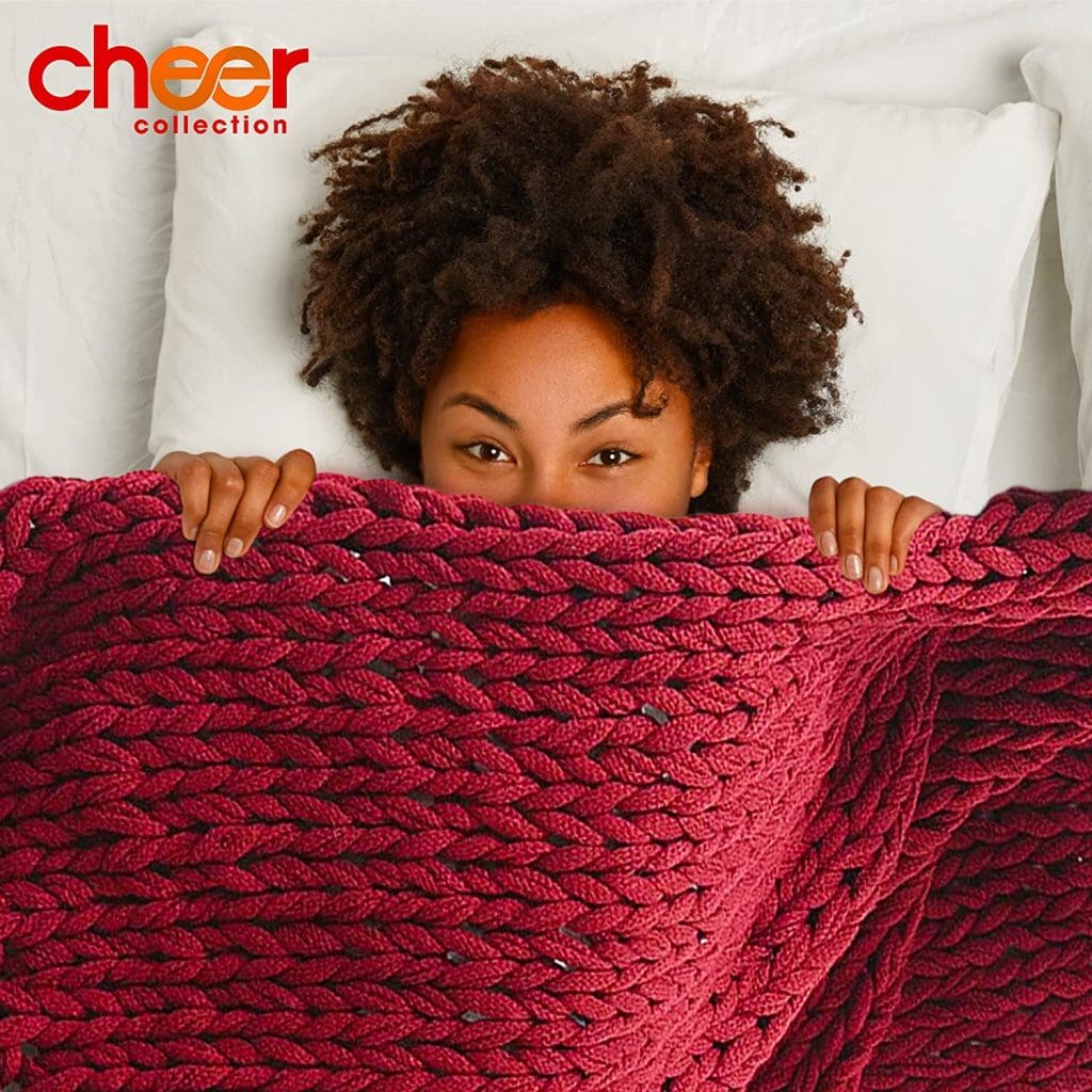 Knitted Decorative Throw Blanket