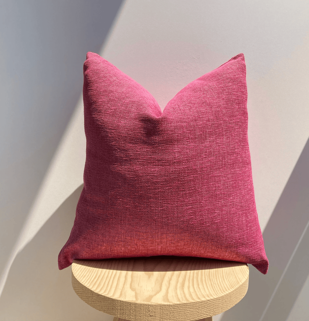 Magenta Luxury Linen Pillow Cover