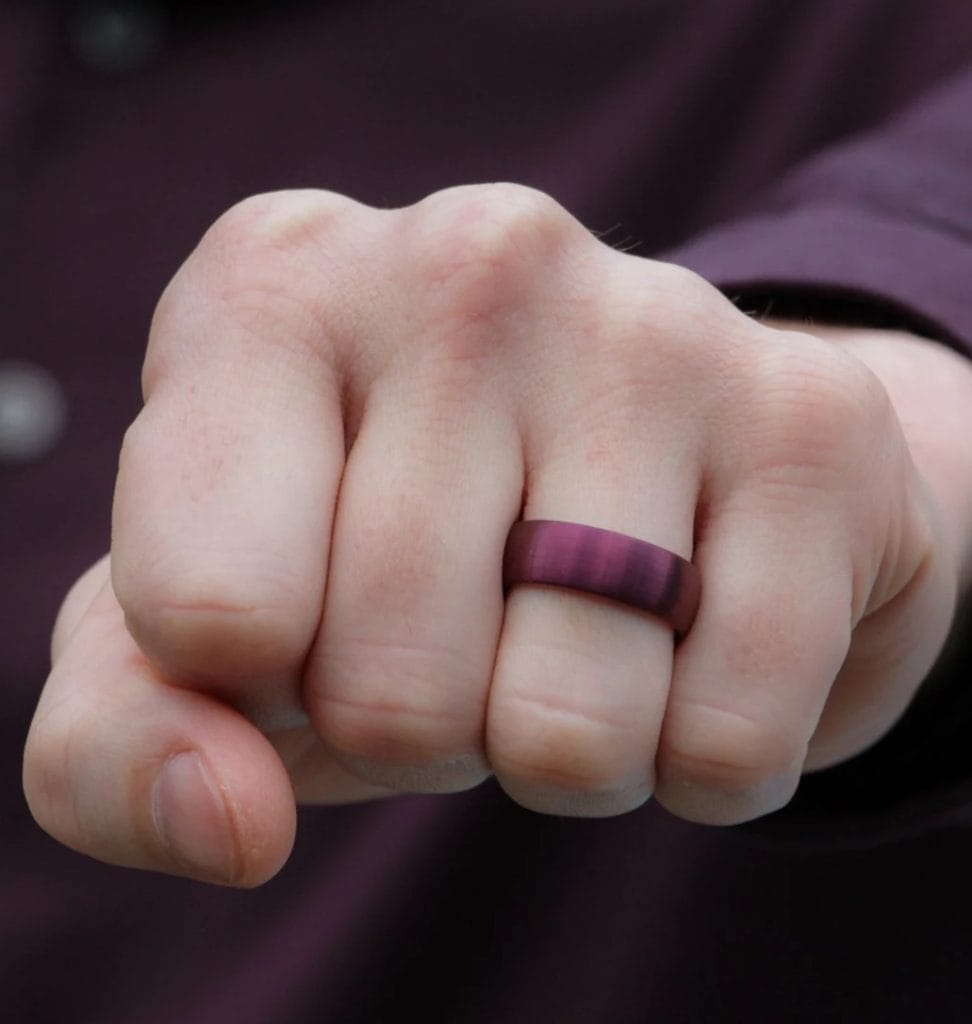 Purple Tungsten Ring