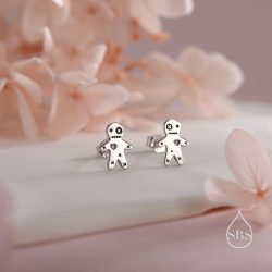 Tiny Voodoo Doll Stud Earrings