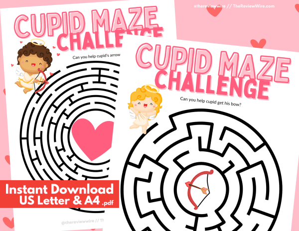 The Review Wire Cupid Activity Pages