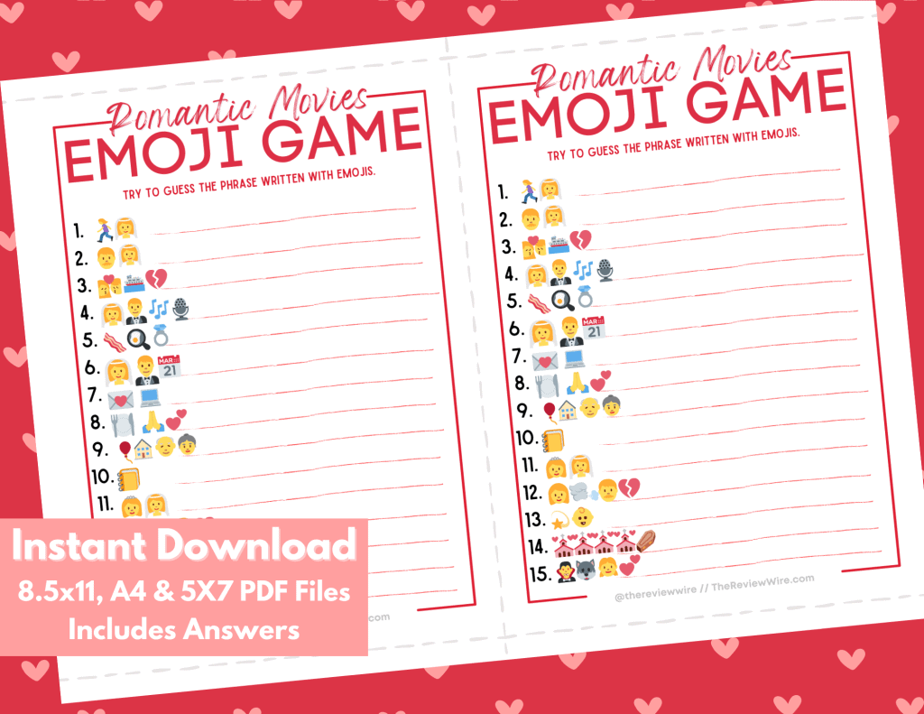 Valentine Emoji Games - The Review Wire