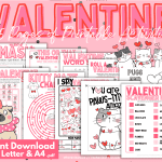 The Review Wire Pugs & Kisses Valentine Activity Pages