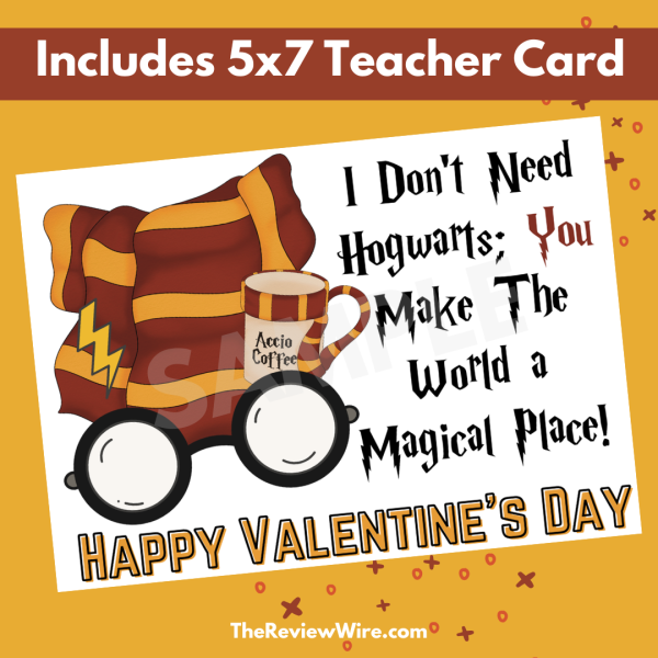 Wizard Valentine Teacher Card 2025