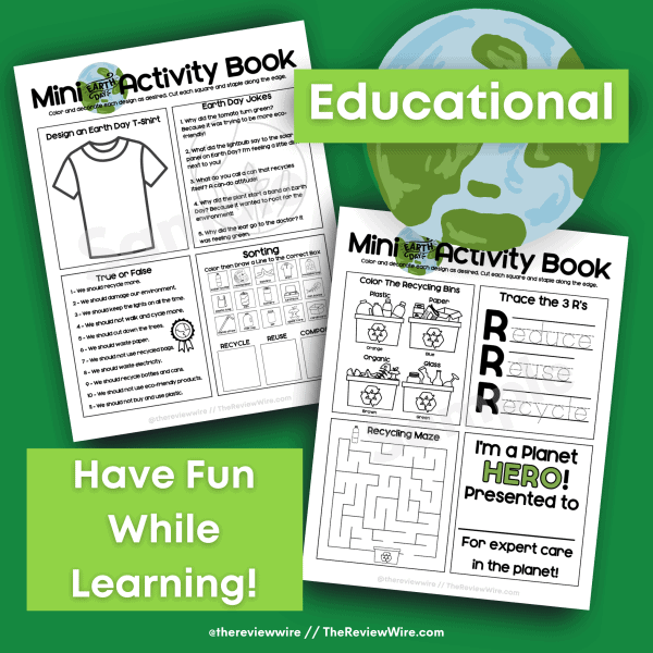 The Review Wire Earth Day Mini Activity Book