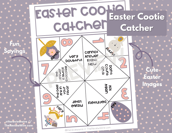 The Review Wire Easter Cootie Catcher