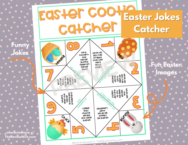 The Review Wire Easter Jokes Cootie Catcher