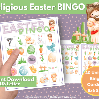 Religious Easter Bingo Printable Game