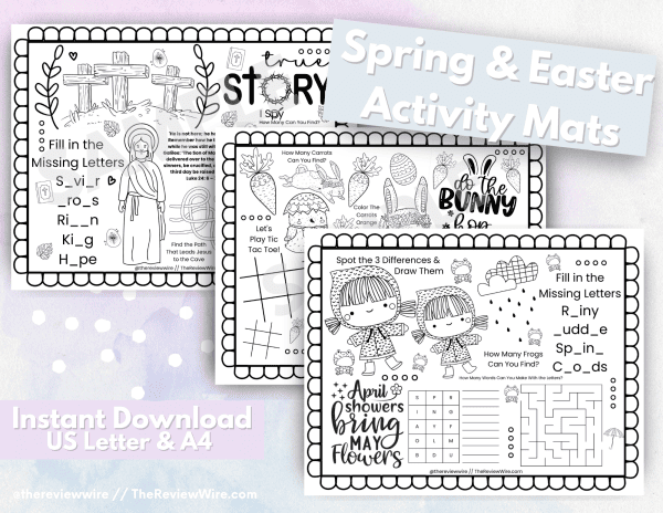 The Review Wire Spring & Easter Activity Mat Main Page