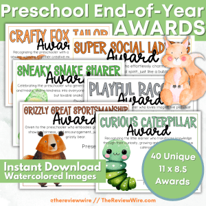 The Review Wire Preschool End of Year Awards Cover Page