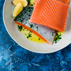 Alaska Gold Seafood Wild King Salmon Portions