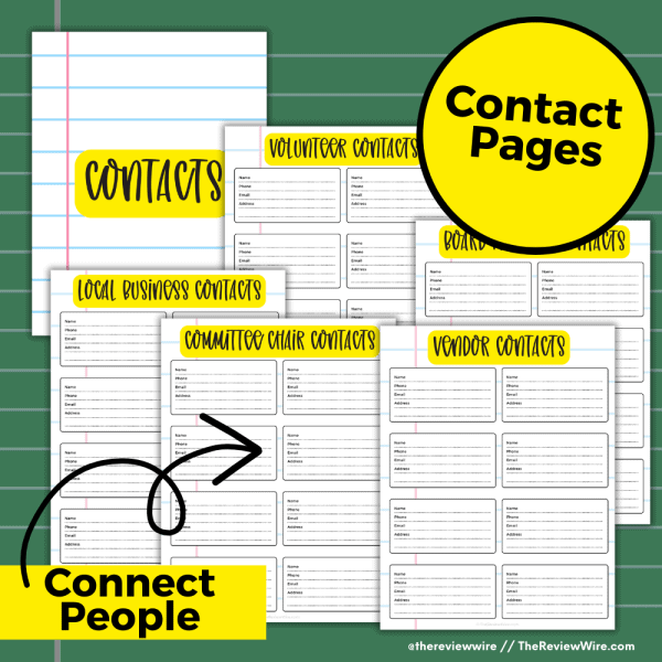 PTA/PTO Kit: Contacts