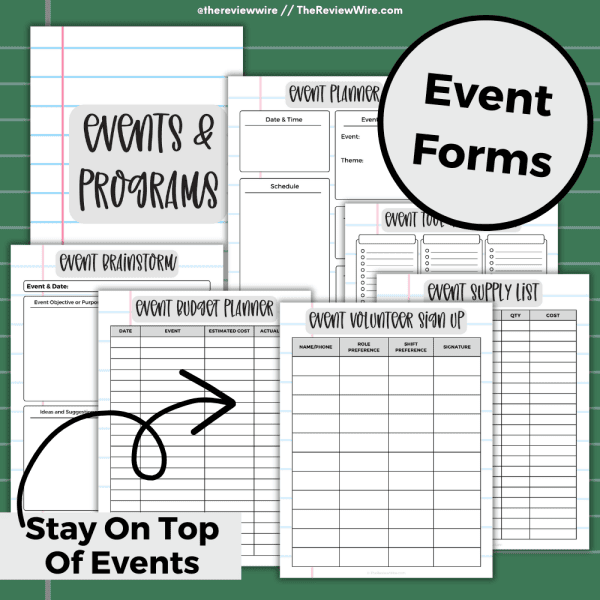 PTSO Gray Binder Events & Programs