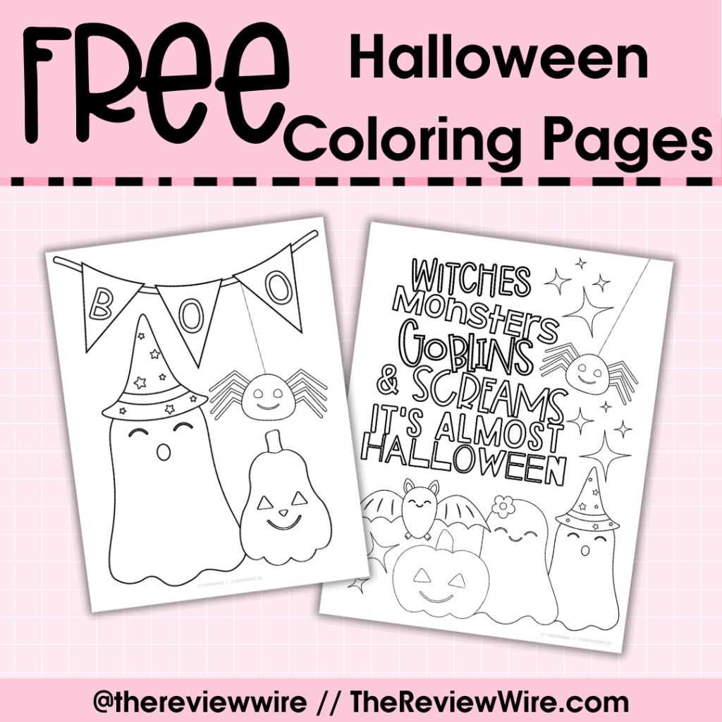 Pink Themed Halloween Lacing Cards for Preschoolers - The Review Wire