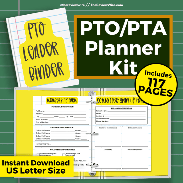 PTO/PTA Printable Planner Kit