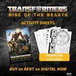 Transformers: Rise of the Beasts + Printable Activity Pages Transformers Rise of the Beasts Activity Pages