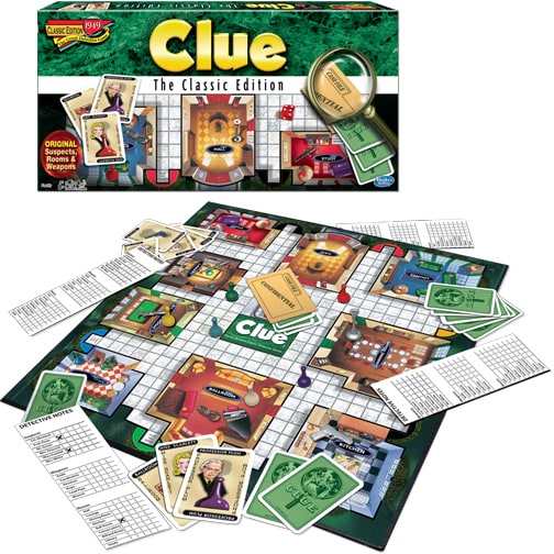 Mystery and Mayhem: Winning Moves Games_Clue The Classic Edition