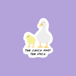 Friends Chick and Duck Sticker 4 Friends Chick and Duck Sticker