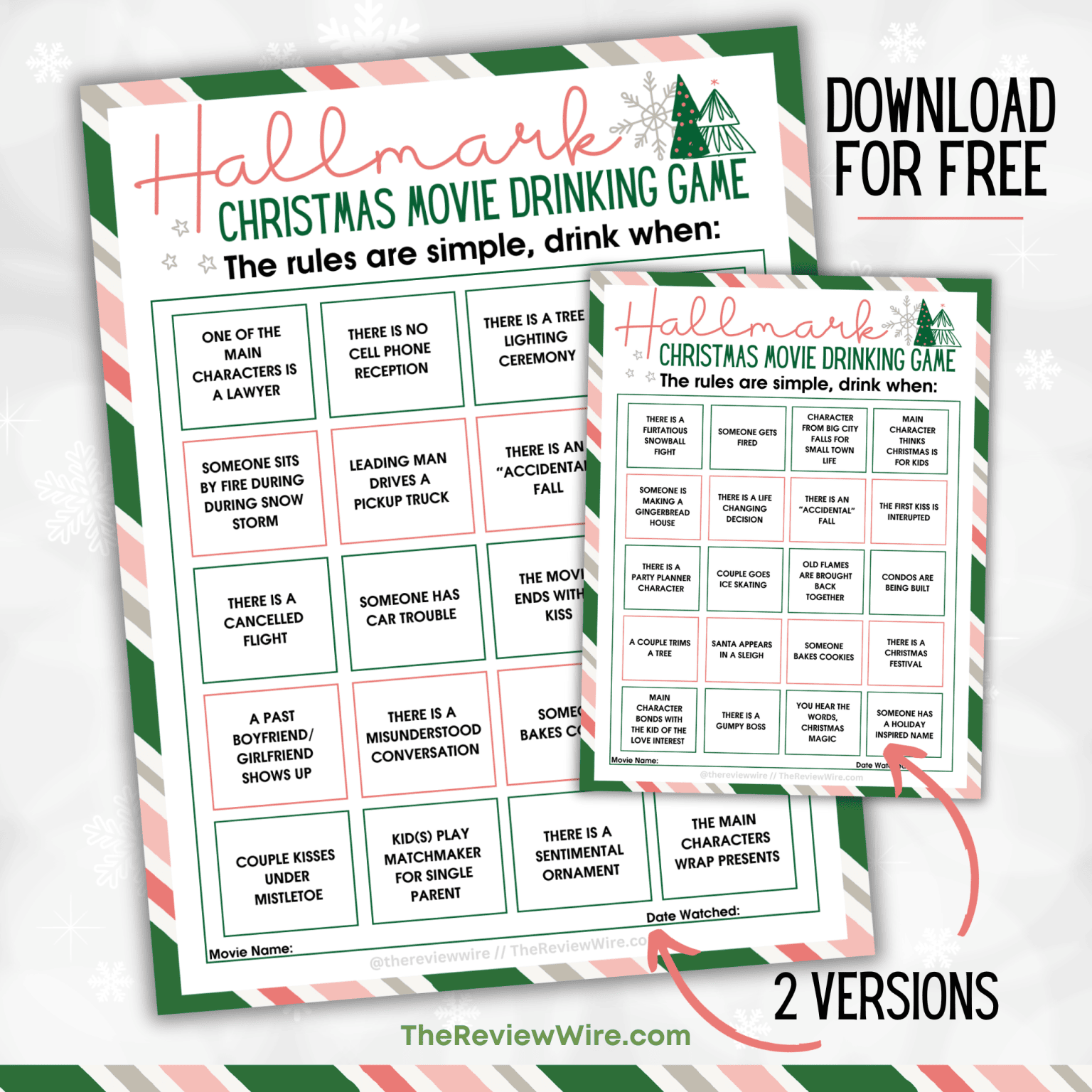 Free Hallmark Christmas Movie Drinking Game The Review Wire