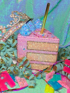 Birthday Cake Rhinestone Tumbler