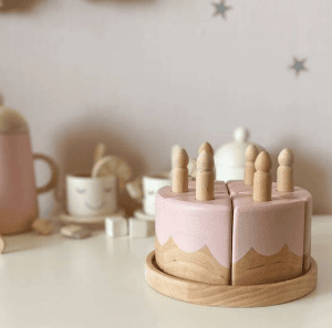 Wooden Play Cake