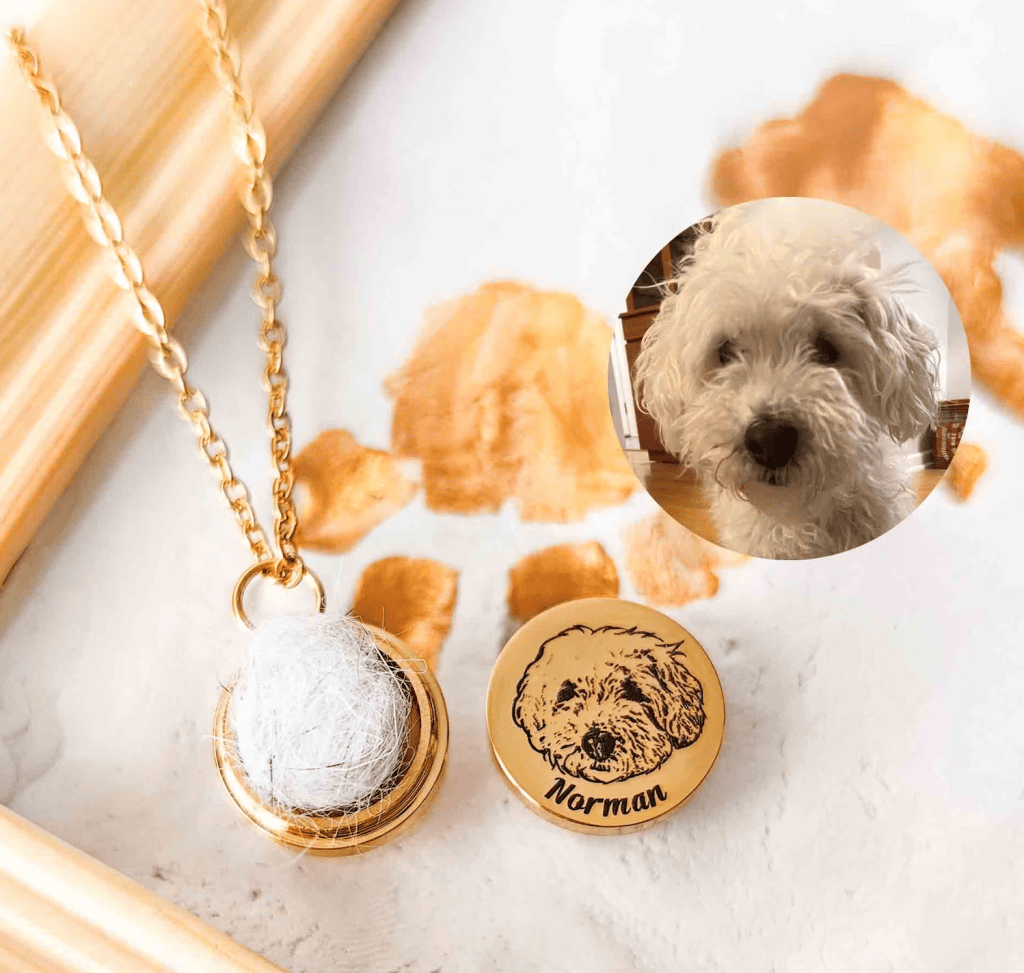 12 Pet Memorial Ideas: Ways to Remember Them Forever_Custom Dog Hair Necklace