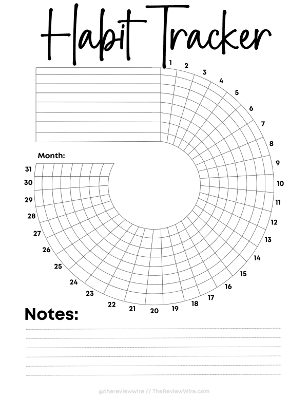 Review Wire: Circular Habit Tracker