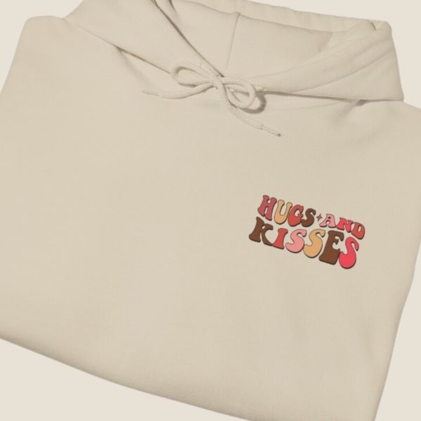 Retro Hugs and Kisses Hooded Sweatshirt