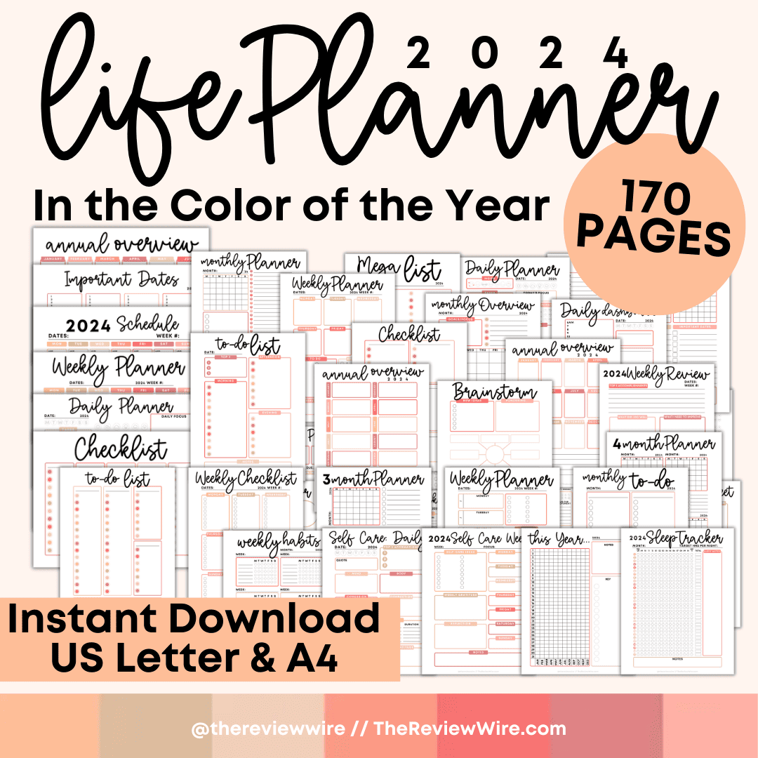 2024 Life Planner In The Color of the Year - The Review Wire