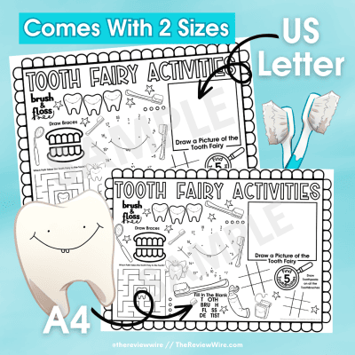 Tooth Fairy Activity Mats - The Review Wire